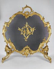 Gilt Bronze Fire Screen