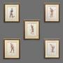 Set of Five Golfing Prints 