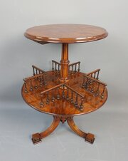 Walnut Occasional Table Book Stand