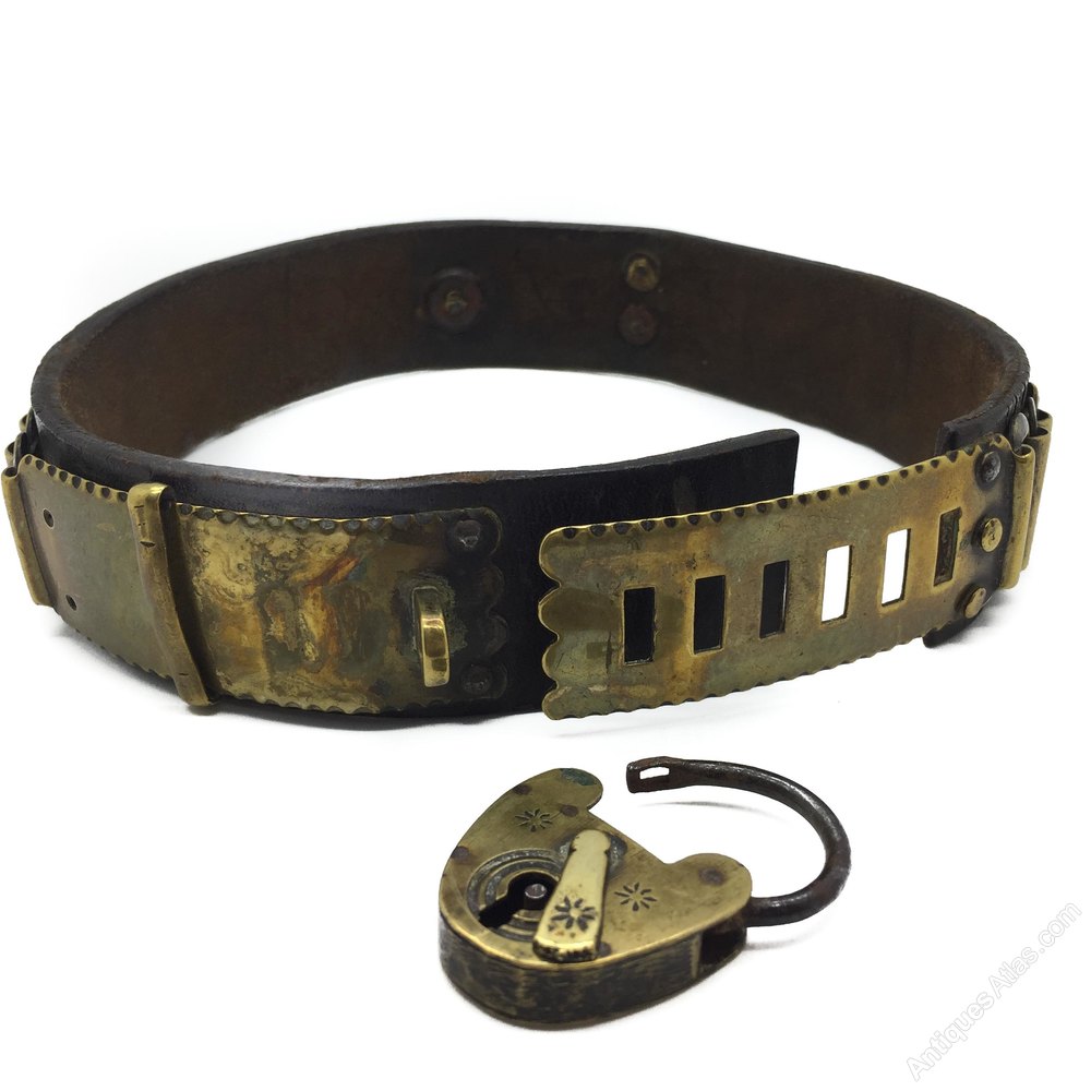 Antiques Atlas Victorian Brass And Leather Dog Collar C1880