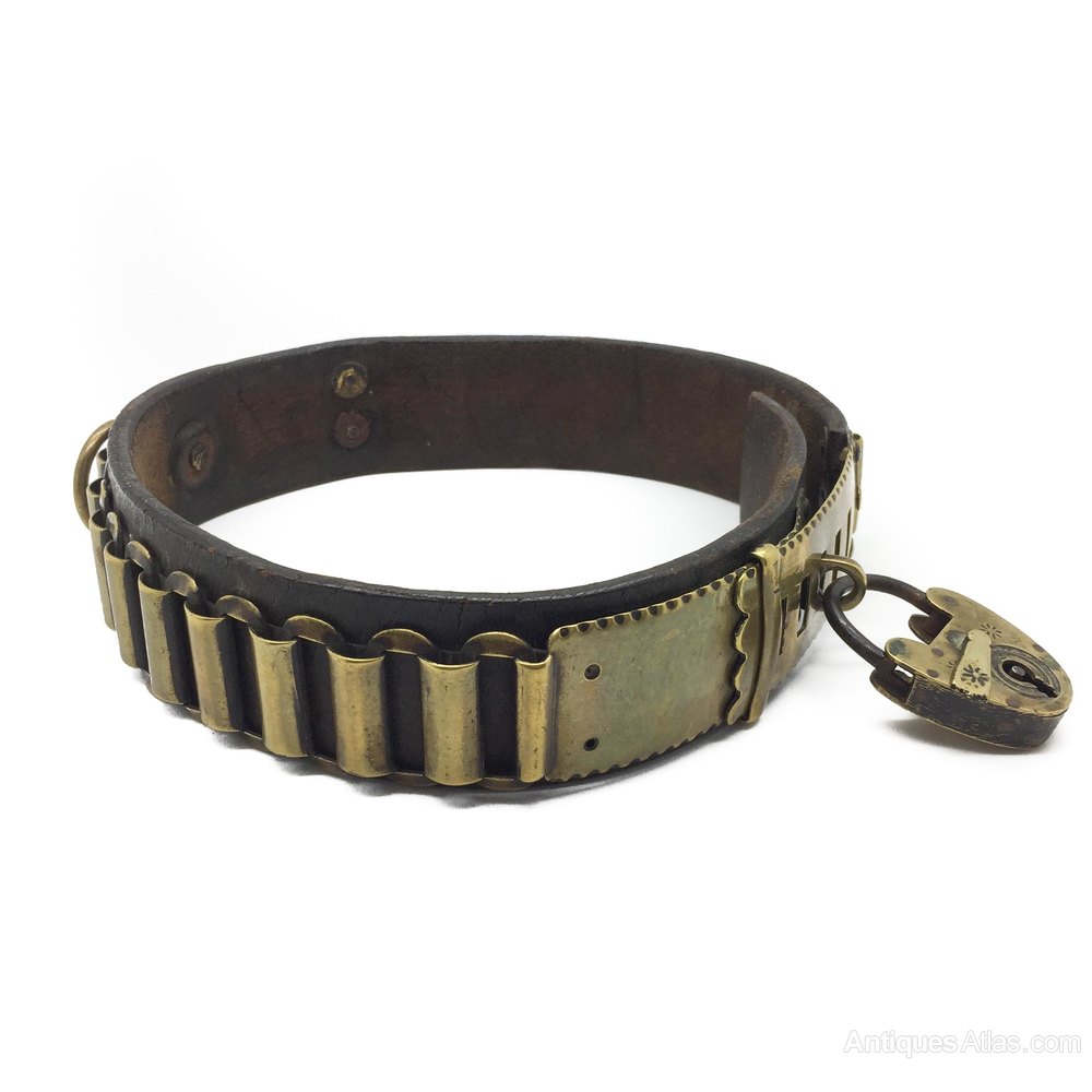 Antiques Atlas Victorian Brass And Leather Dog Collar C1880
