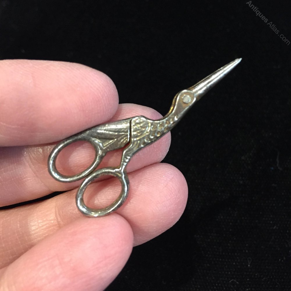 Antiques Atlas Victorian Miniature Stork Scissors