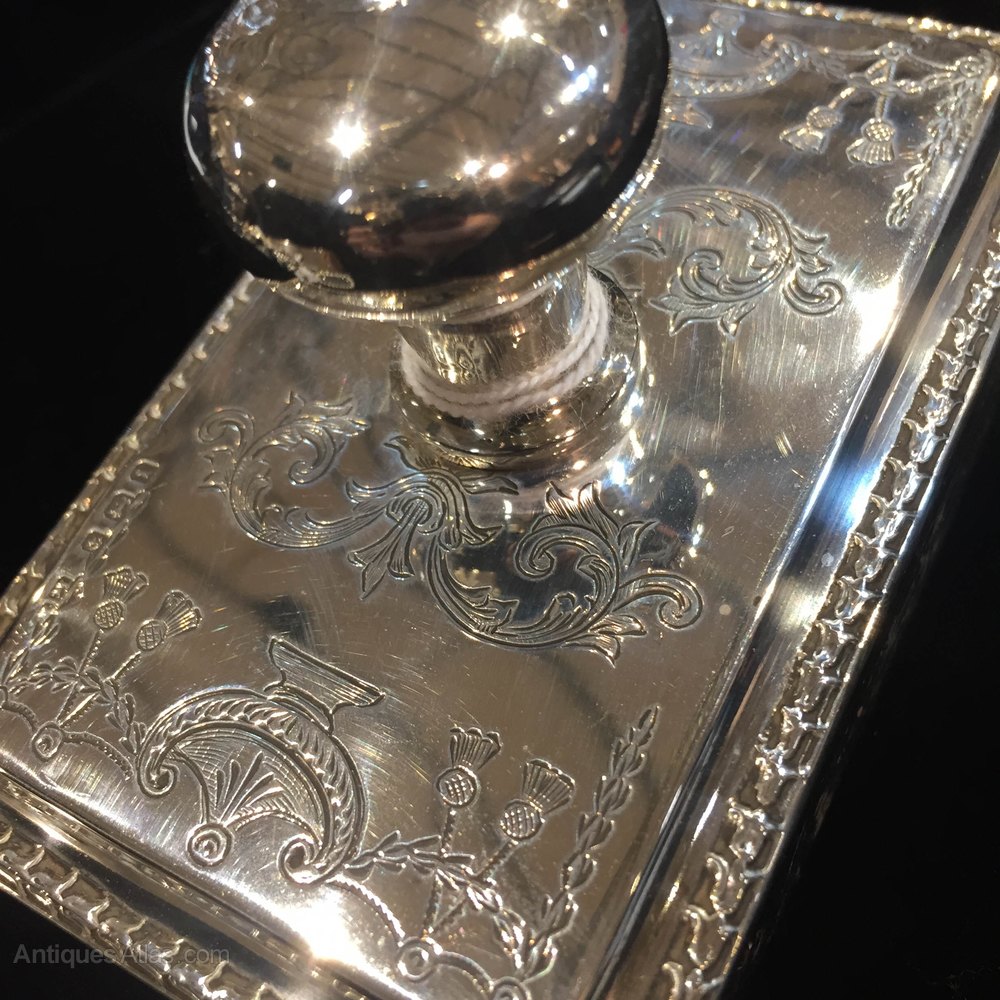 Antiques Atlas Wonderful Edwardian Silver Desk Blotter Birm 1908