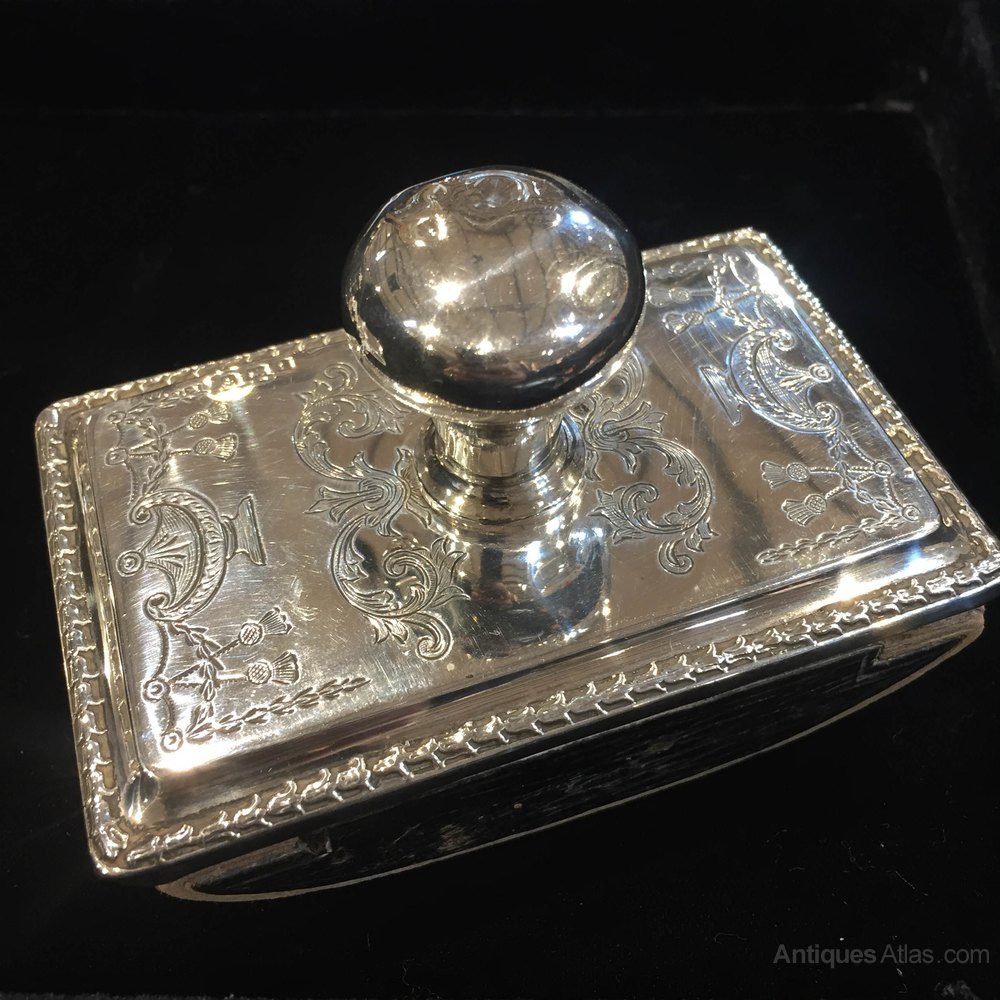 Antiques Atlas Wonderful Edwardian Silver Desk Blotter Birm 1908