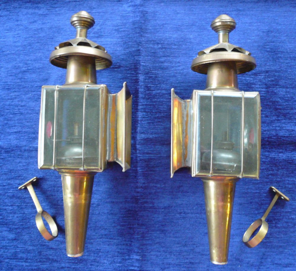 Antiques Atlas Vintage Br Carriage Lamps Vintage Br Carriage Lamps Antique Lighting Pony Trap