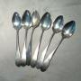 A set of 6.early 19th century Scottish tea spoons.