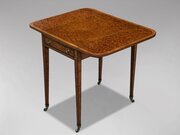 18th C Amboyna & Satinwood Inlay Pembroke Table