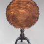 18th C George III Mahogany Pie Crust Tripod Table
