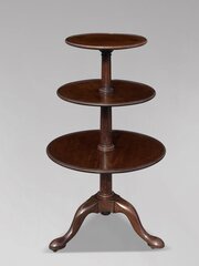 18th C George III Period Mahogany Dumb Waiter