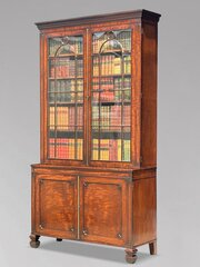 18th C George III Period Mahogany Library Bookcase