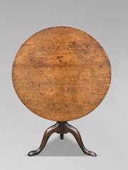 18th C George III Period Mahogany Tripod Table