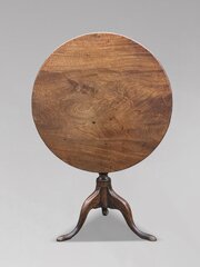 18th C George III Period Mahogany Tripod Table
