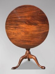18th C Georgian Mahogany Tripod Table