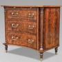 1980s Quality Walnut Inlaid Commode