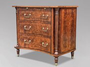1980s Quality Walnut Inlaid Commode