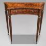 1980s Quality Walnut Inlaid Console Table