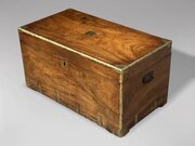 19th C Camphor Wood Campaign Trunk