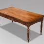 19th C French Fruitwood Draw Leaf Dining Table