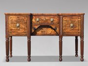 19th C George IV Mahogany & Inlay Sideboard