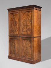 19th C George IV Period Mahogany Wardrobe