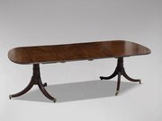 19th C Georgian Mahogany Pedestal Dining Table