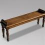 19th C Oak Hall Bench