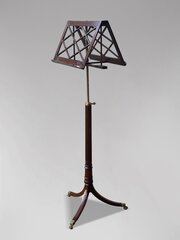 19th C Regency Mahogany Folding Duet Music Stand