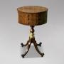 19th C Regency Rosewood Revolving Work Table