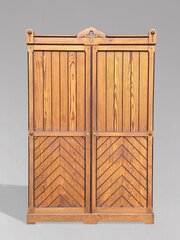 19th C Scottish Arts & Crafts Pine Wardrobe