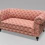 19th C Victorian Upholstered Drop-End Sofa