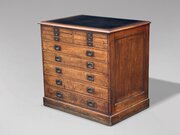 19th Century Mahogany Campaign Filing Cabinet