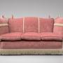 20c Pink Upholstered  Hump Back Knole sofa
