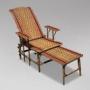 French Riviera Bamboo & Rattan Sun Lounger