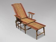 French Riviera Bamboo & Rattan Sun Lounger