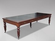 Impressive 19th C Victorian Mahogany Writing Table