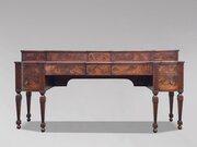 Large 18th C George III Mahogany Sideboard
