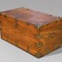 Large 19th C Camphor Wood Campaign Trunk