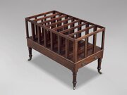 Large 19th C Georgian Mahogany Canterbury