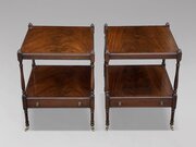 Pair Of Edwardian Mahogany Side Tables