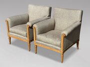 Pair Of French Louis XVI Bergère Armchairs