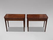 Pair Of Georgian Mahogany Folding Console Tables