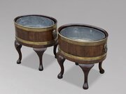 Pair of Georgian mahogany Wine Coolers
