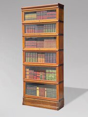 Tall Oak Globe Wernicke Bookcase