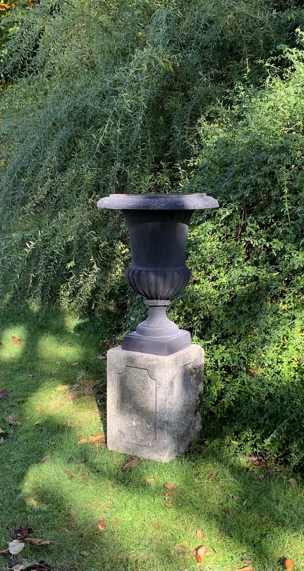 Antiques Atlas 19th Century Cast Iron Urn On Stone Stand