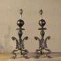 Pair Of Patinated Brass Lamps 
