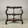 Substantial Rose Wood Corner Etagere