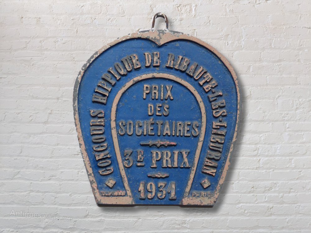 Horse Show Plaques, Metal, French 1930's Antiques Atlas