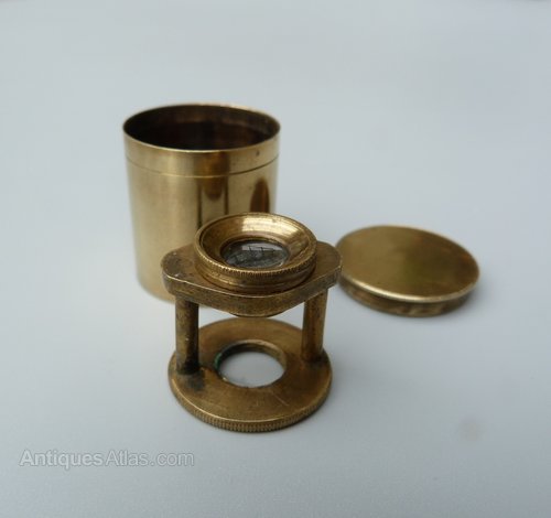 Antiques Atlas - Rare Antique Brass Linen Prover, And Original Box