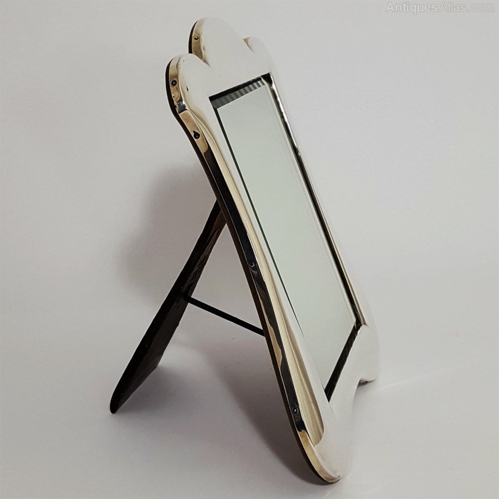 Antiques Atlas Large Silver Easel Dressing Table Mirror 1908