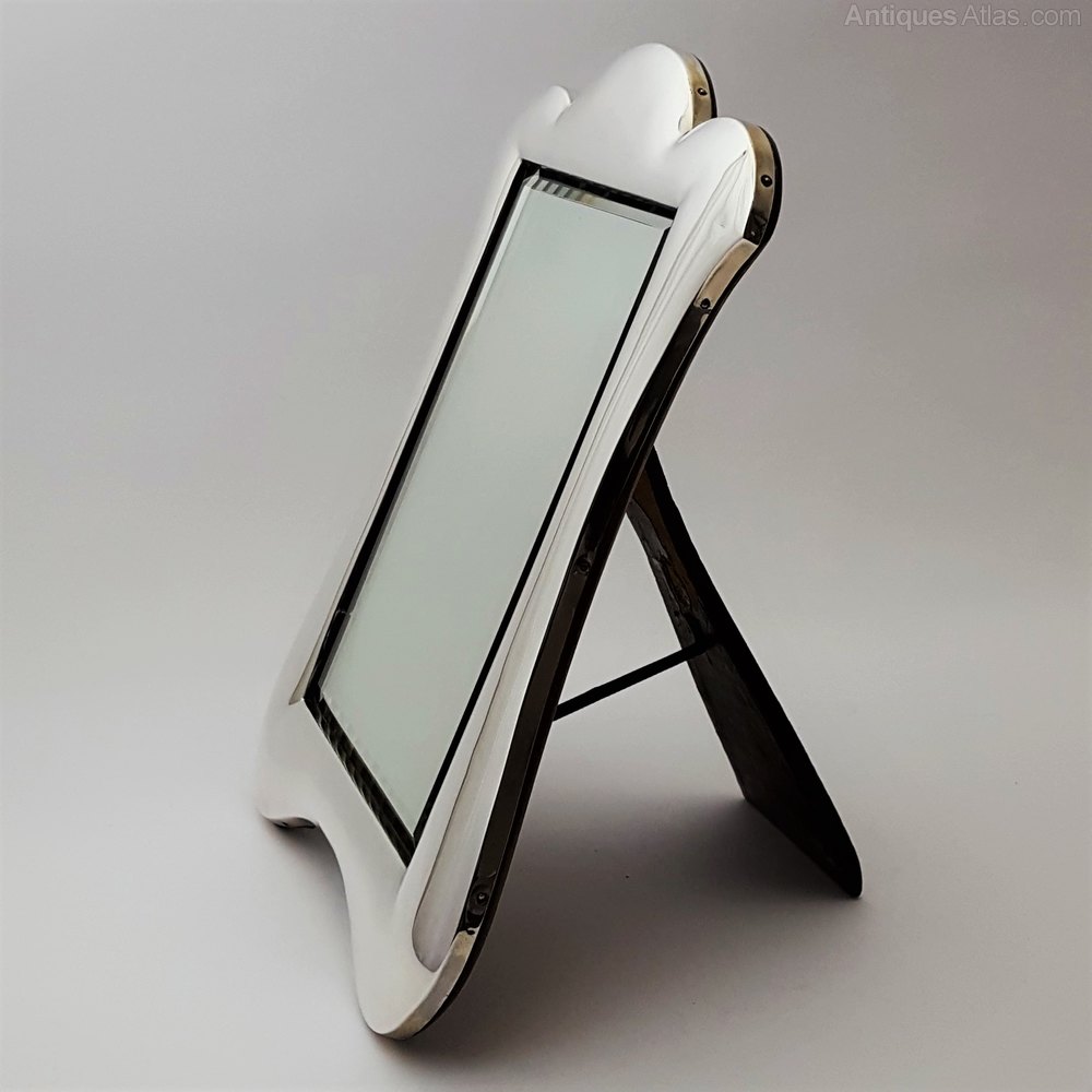Antiques Atlas Large Silver Easel Dressing Table Mirror 1908